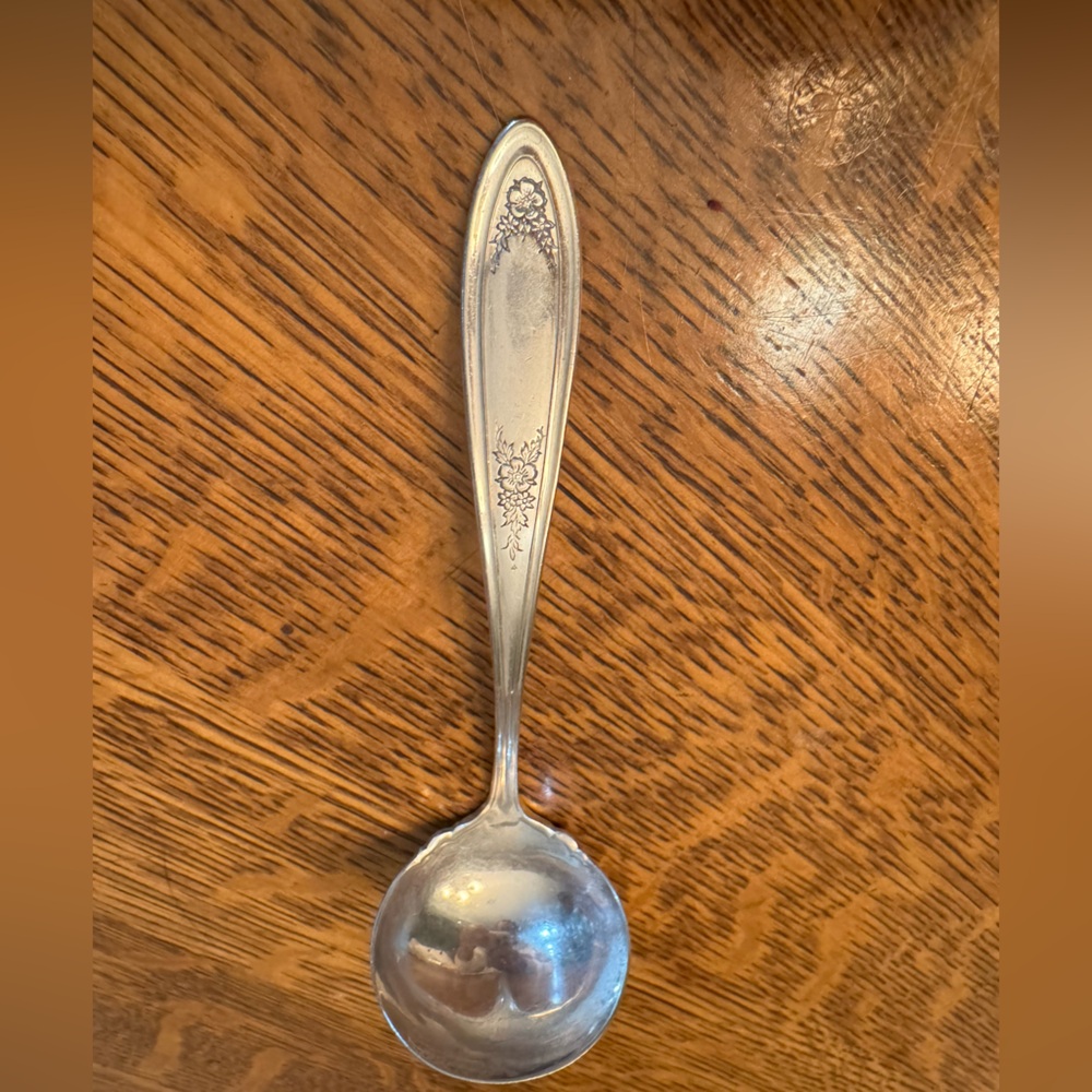Antique 9" STRATFORD Silver Co. Special Silverplate Serving SPOON